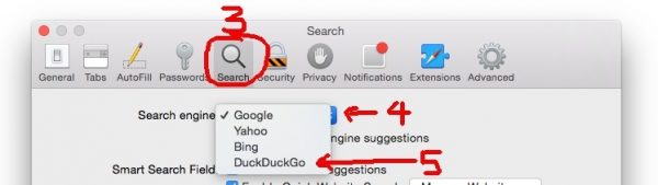 Sökmotor sekretess: Duck Duck Go som default sökmotor i Safari